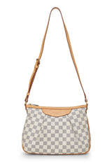 Louis Vuitton Damier Azur Siracusa PM Crossbody Handbag