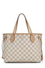 Louis Vuitton Damier Azur Neverfull Pouch PM Tote Handbag