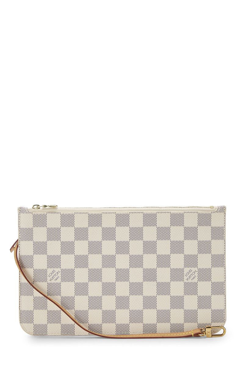 Louis Vuitton Damier Azur Neverfull Pouch PM Wristlet – ShopCGX