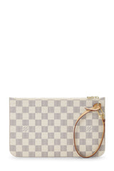 Louis Vuitton Damier Azur Neverfull Pouch PM Wristlet