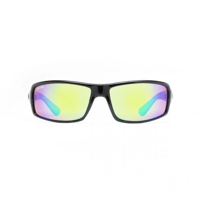 Calcutta Whitehaven Shiny Black Frames - Green Mirror Lens - Polarized Sunglasses