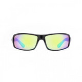 Calcutta Whitehaven Shiny Black Frames - Green Mirror Lens - Polarized Sunglasses