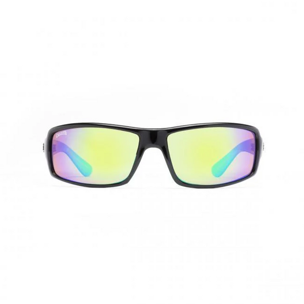 Calcutta Whitehaven Shiny Black Frames - Green Mirror Lens - Polarized Sunglasses