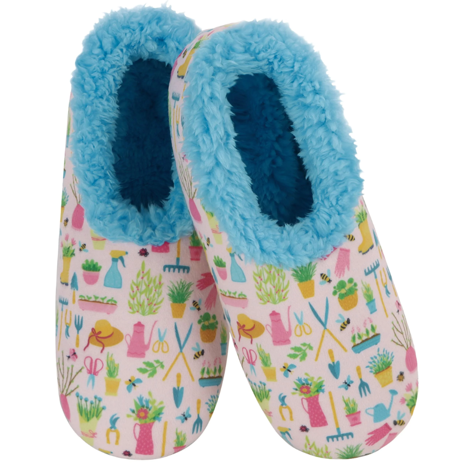 Snoozies Womens Garden Tools Heart N' Soil Slippers