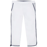 IZOD Womens Billie Piped Solid Capri Pants