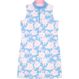 IZOD Womens Brianna 1/4 Zip A-Line Dress