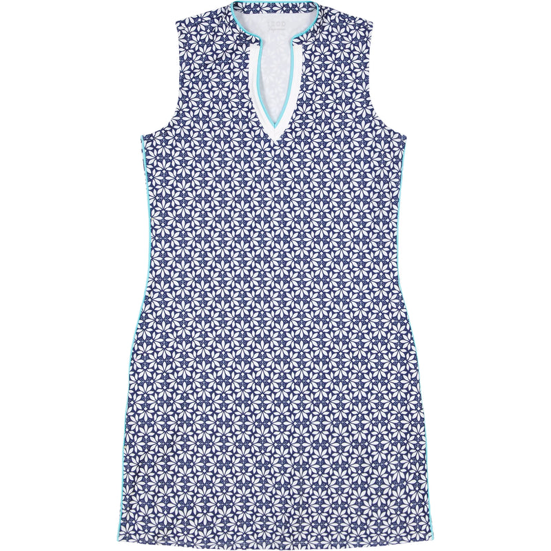 IZOD Womens Bree Brunch V-Neck Dress