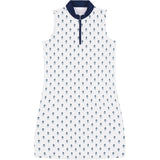 IZOD Womens Brianna 1/4 Zip A-Line Dress