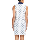IZOD Womens Brianna 1/4 Zip A-Line Dress