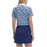 IZOD Womens Ally Printed Short Sleeve Polo Shirt