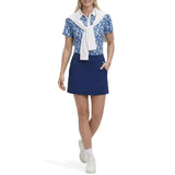 IZOD Womens Ally Printed Short Sleeve Polo Shirt