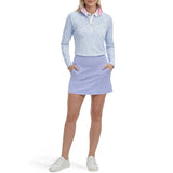IZOD Womens Paloma Printed 1/4 Zip Pullover Sweatshirt