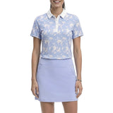 IZOD Womens Ally Printed Short Sleeve Polo Shirt
