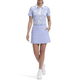 IZOD Womens Ally Printed Short Sleeve Polo Shirt