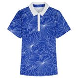IZOD Womens Ally Printed Short Sleeve Polo Shirt