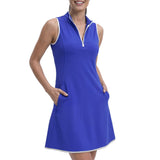 IZOD Womens L'acey Zip Court Printed Dress