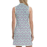 IZOD Womens L’acey Zip Court Printed Dress