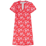 IZOD Womens Sara Printed Short Sleeve Dress