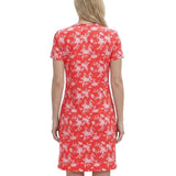 IZOD Womens Sara Printed Short Sleeve Dress