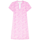 IZOD Womens Sara Printed Short Sleeve Dress