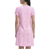 IZOD Womens Sara Printed Short Sleeve Dress