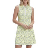 IZOD Womens L'acey Zip Court Printed Dress