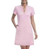 IZOD Womens Sara Printed Short Sleeve Dress