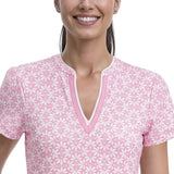 IZOD Womens Sara Printed Short Sleeve Dress
