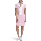 IZOD Womens Sara Printed Short Sleeve Dress