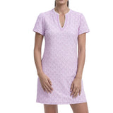 IZOD Womens Sara Printed Short Sleeve Dress