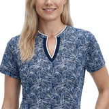 IZOD Womens Sara Printed Short Sleeve Dress