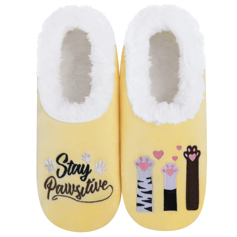 Snoozies Womens Stay Pawsitive Pairable Slippers