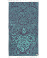 Sand Cloud Mint Swirl Turtle 37 x 67 Beach Towel