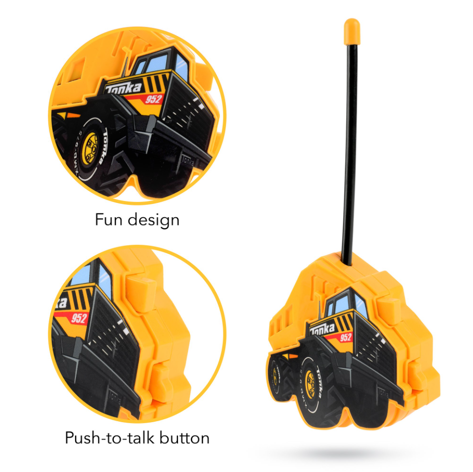 Sakar Tonka 2-Piece Molded Walkie Talkie Set