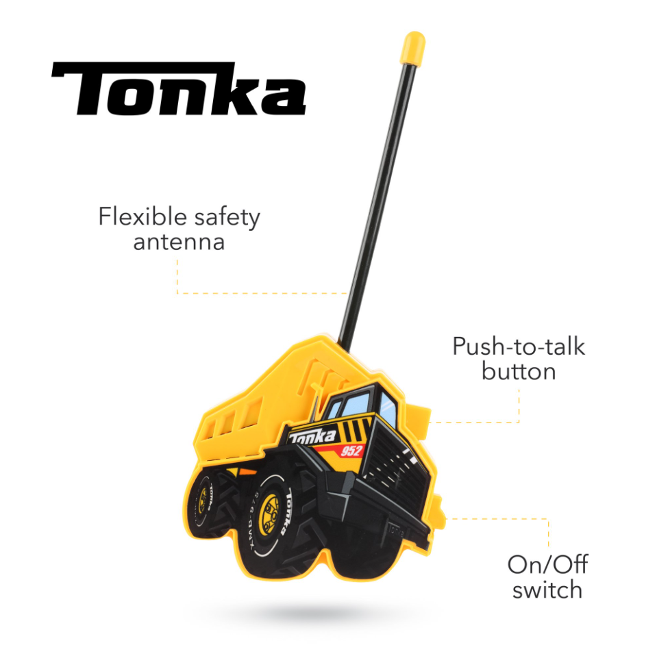 Sakar Tonka 2-Piece Molded Walkie Talkie Set