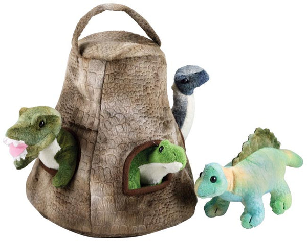 WowToyz Cuddle Zoo Dinosaur House With Baby Dinos