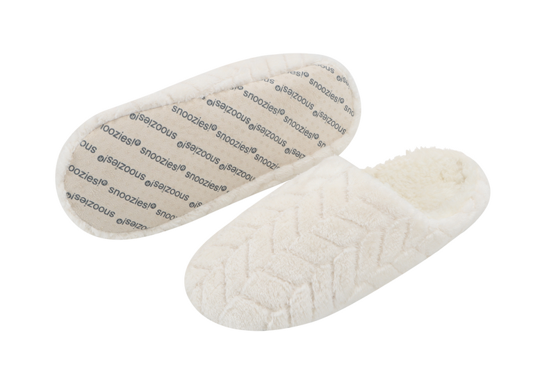 Snoozies Womens Chevron Scuff Slippers