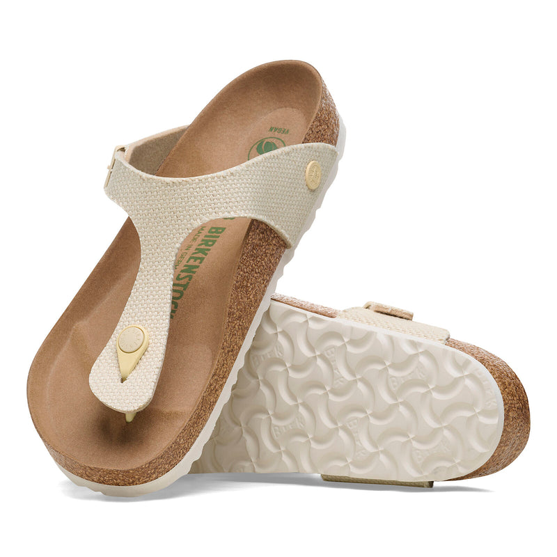 Birkenstock Womens Gizeh Vegan Canvas Sandals - Regular/Wide