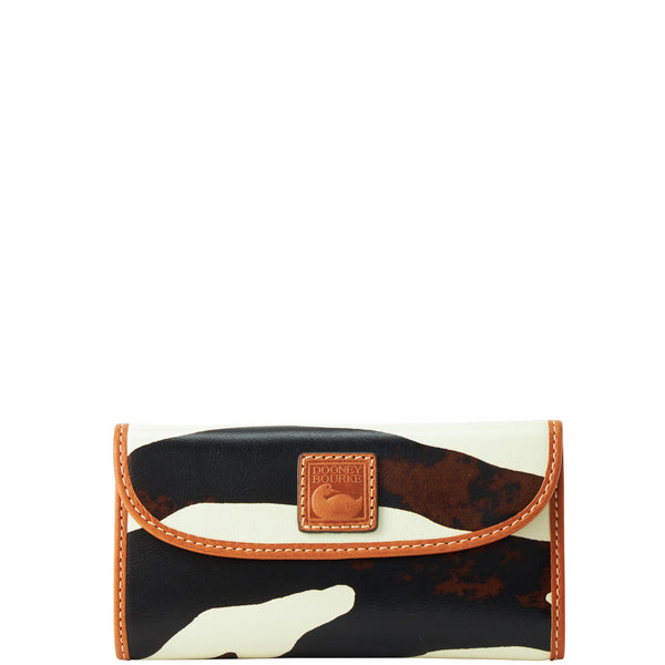 Dooney & Bourke Zebra Leather Continental Clutch