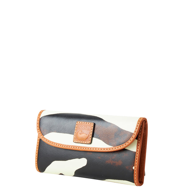 Dooney & Bourke Zebra Leather Continental Clutch