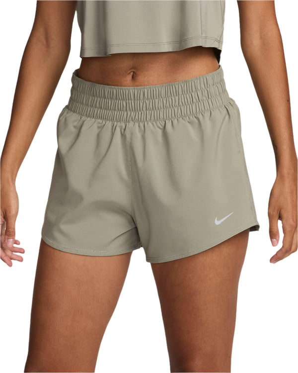 Nike Womens One Dri-FIT Mid-Rise 3" Brief-Lined Shorts
