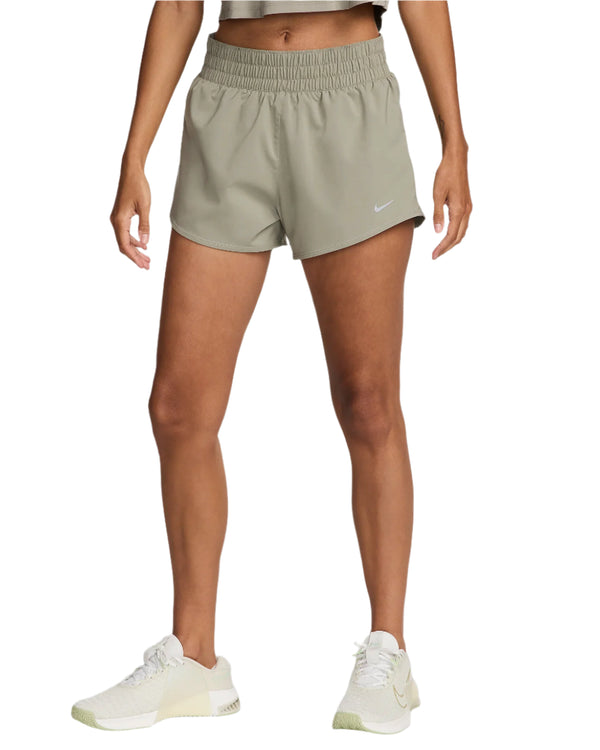 Nike Womens One Dri-FIT Mid-Rise 3" Brief-Lined Shorts