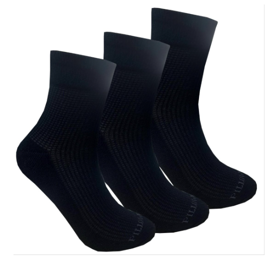 Legale Womens Bamboo Waffle Pillow Sole Socks
