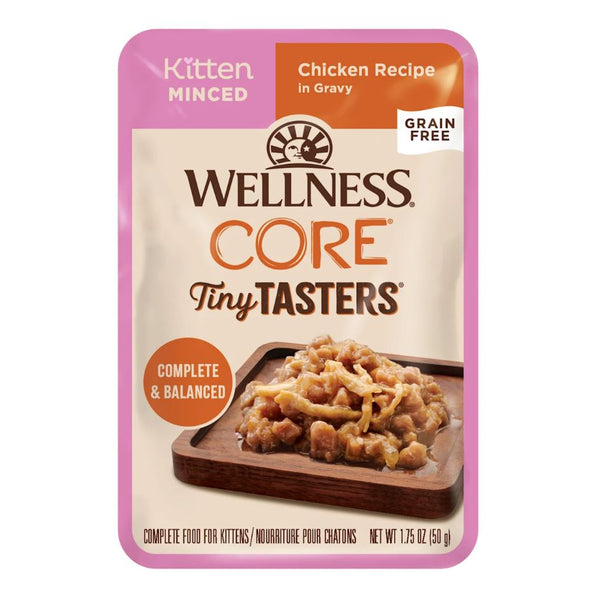  Wellness CORE Tiny Tasters Wet Cat Food - Chicken with Gravy - 1.75 oz.