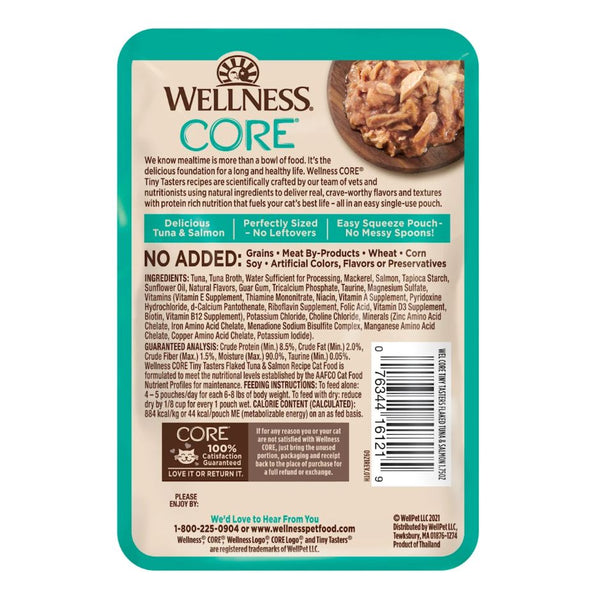 Wellness CORE Tiny Tasters Wet Cat Food - Tune & Salmon - 1.75 oz.