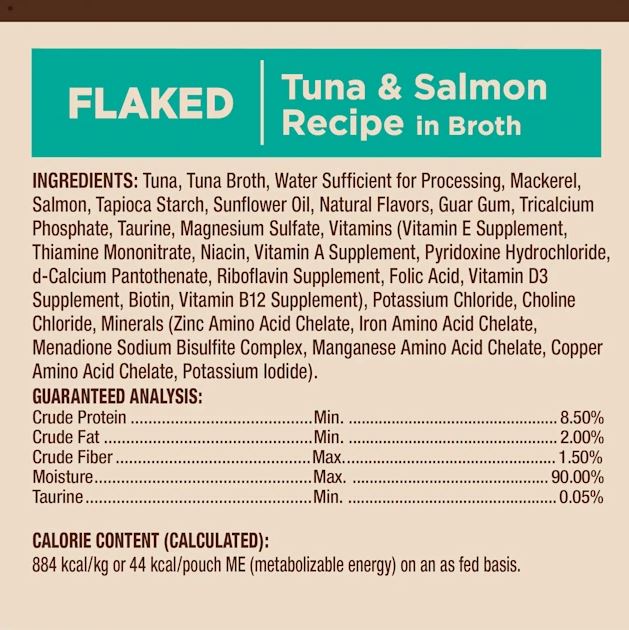 Wellness CORE Tiny Tasters Wet Cat Food - Tune & Salmon - Ingredients