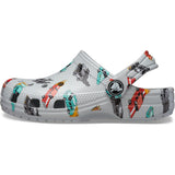 Crocs Toddler Classic Race Cars Graphic Clogs