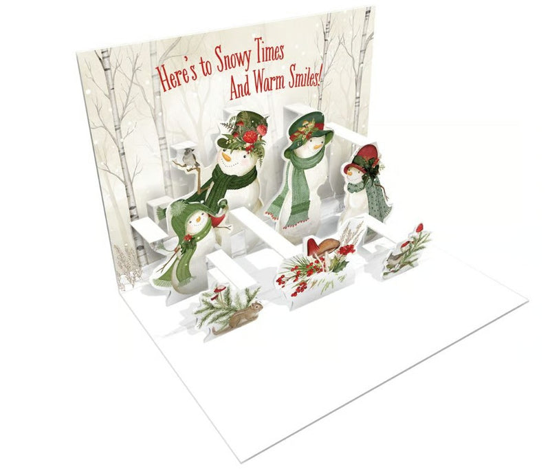 Lang Woodland Snowman Pop-Up Christmas Cards