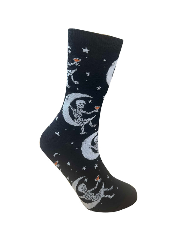 Legale Womens Halloween Cocktails Crew Socks