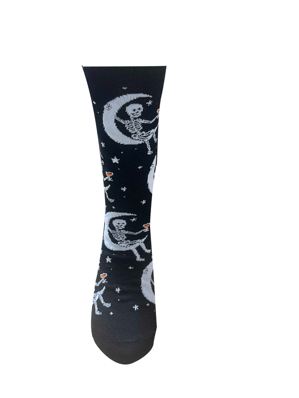 Legale Womens Halloween Cocktails Crew Socks